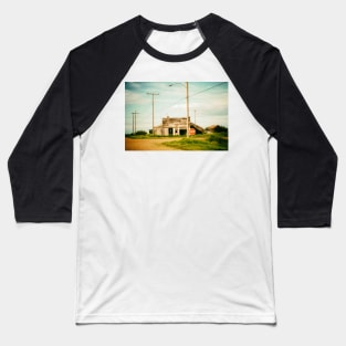 Old abandoned storefront in ghost town Rowley Canada Baseball T-Shirt